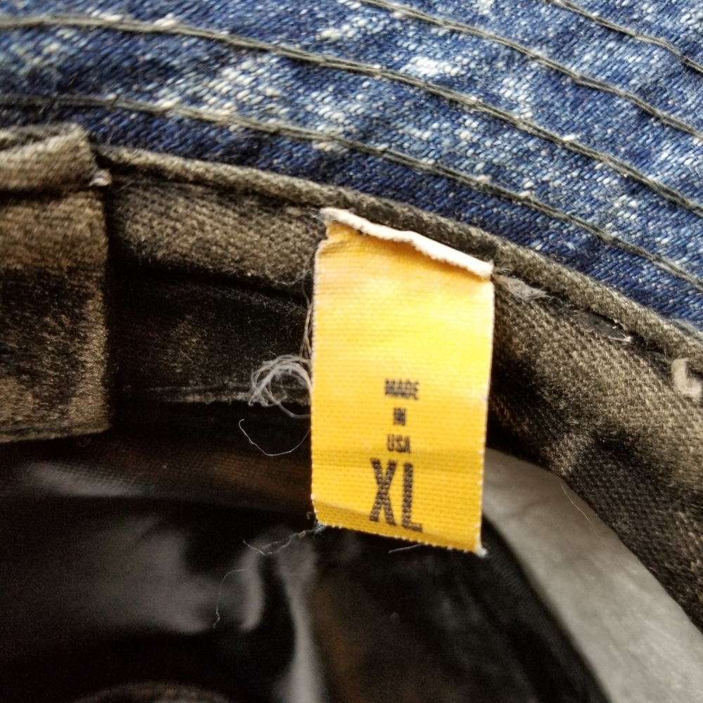 VTG 90's 00's Henschel Fedora Denim Jeans Hats - Picture 6 of 9